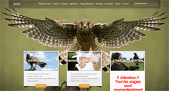 Desktop Screenshot of fauconneriedunord.com